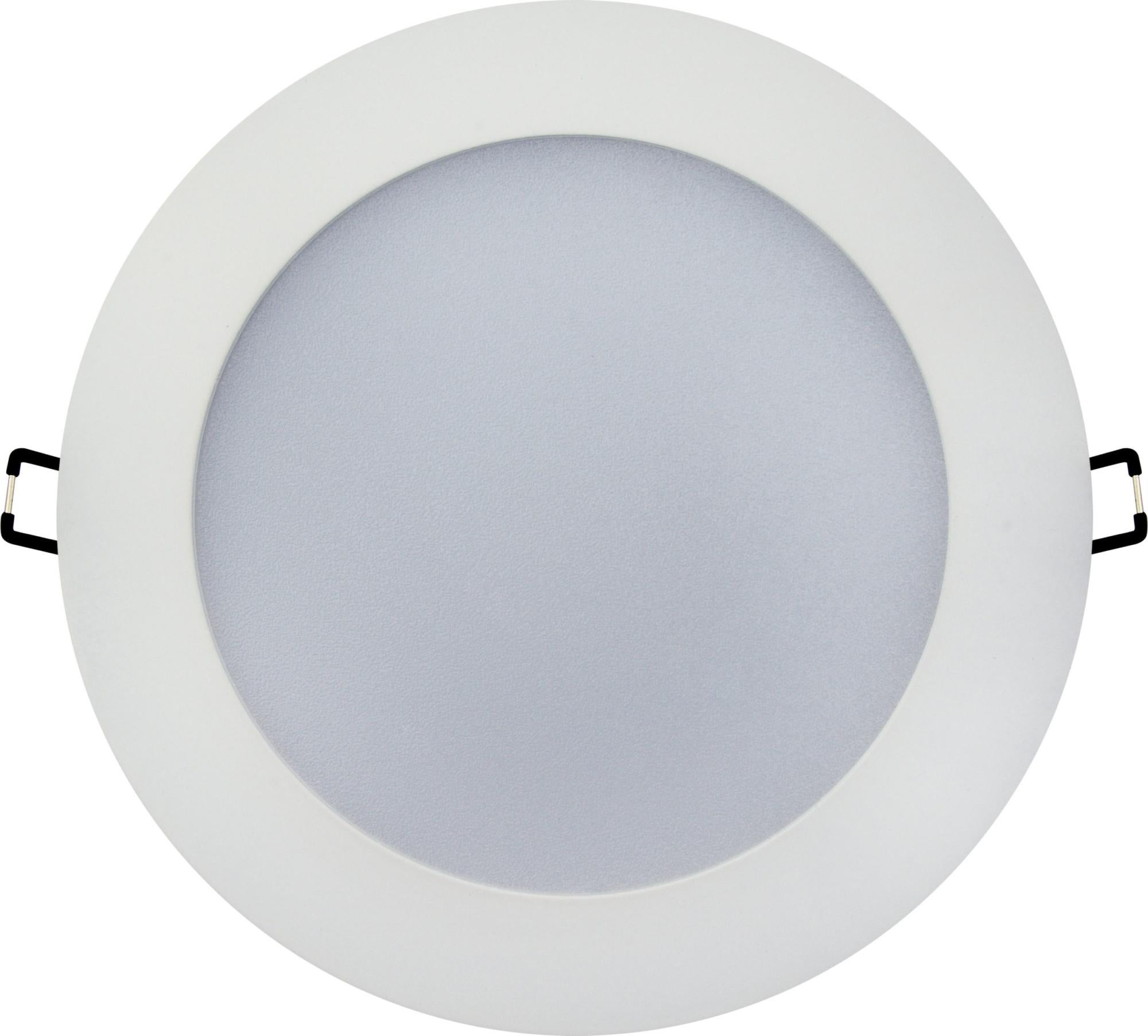 Spot LED downlight rond blanc 15W (Eq. 144W) 6000K Diam 177mm | Leroy ...