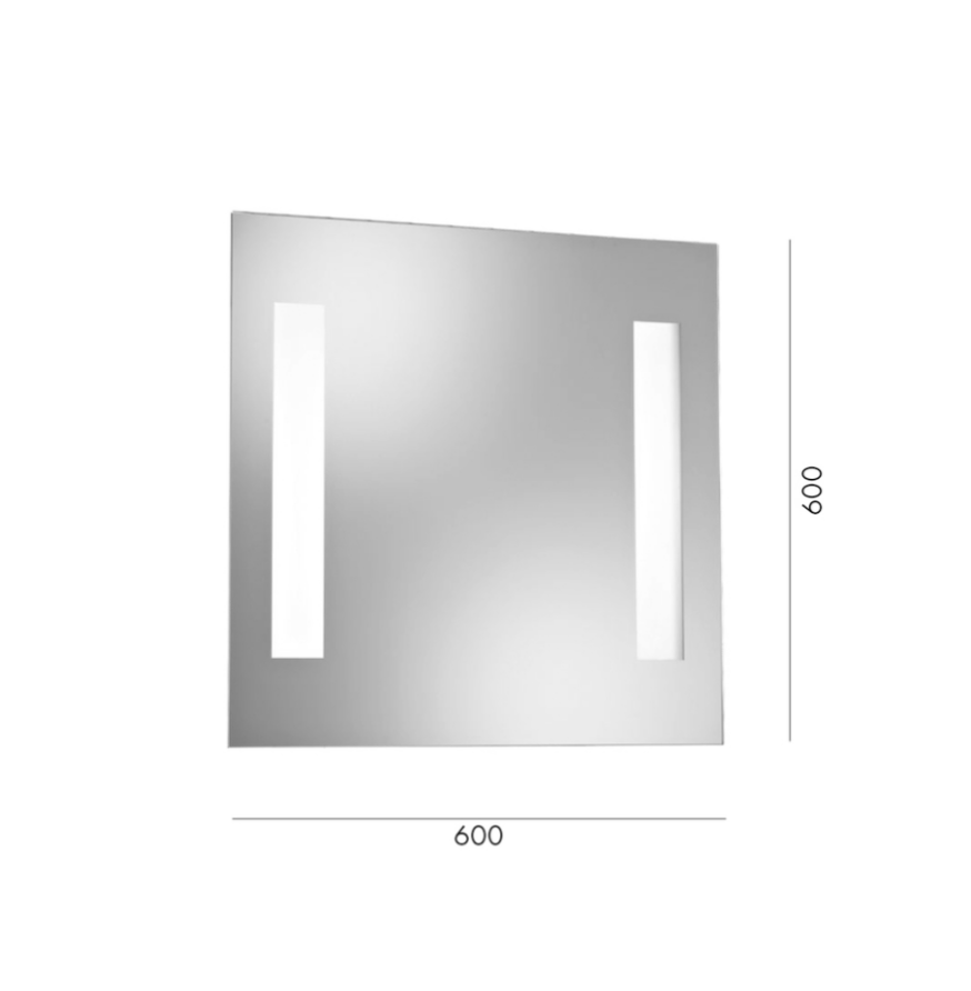 ROSSINI 504160LED MIROIR 60X60 LED 16W Leroy Merlin