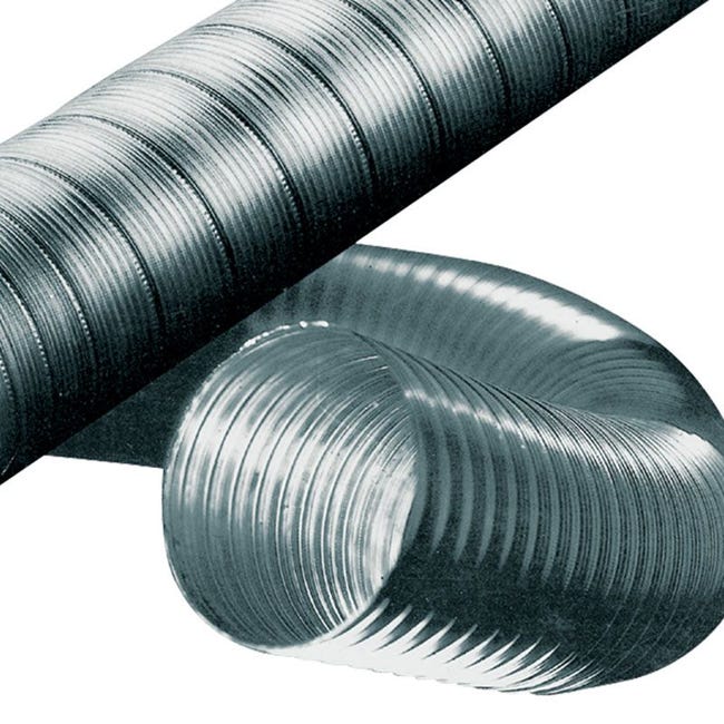Tubo flessibile acciaio inox per canne fumarie, dimensioni variabili > 3  metri > 180 mm
