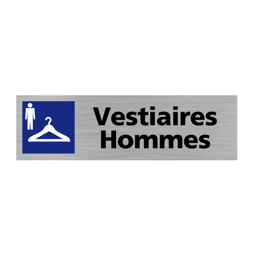 Pictogramme VESTIAIRES HOMMES (Q0110) Matière Aluminium Leroy Merlin