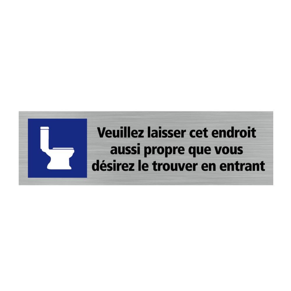 Pictogramme LAISSER TOILETTES PROPRES (Q0130) Matière Adhesif | Leroy ...