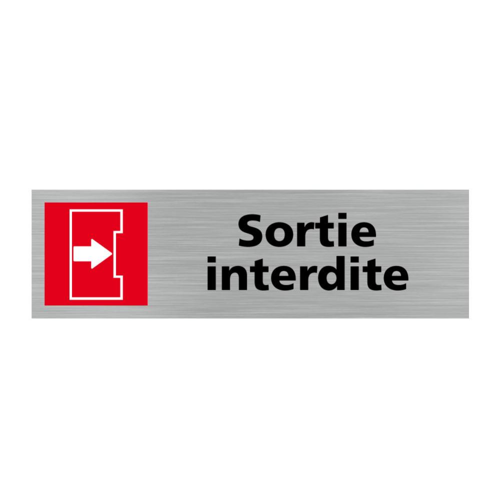 Pictogramme SORTIE INTERDITE (Q0385) Matière Adhesif Leroy Merlin