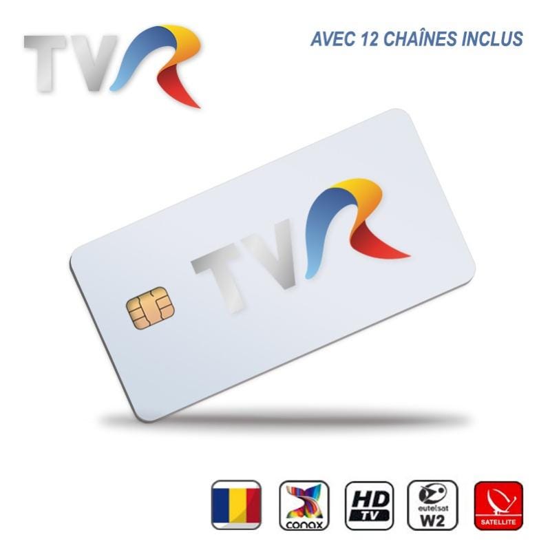 Carte abonnement tv hd tvr illimité roumanie 12 chaînes via Carte abonnement tv hd tvr illimité roumanie 12 chaînes via