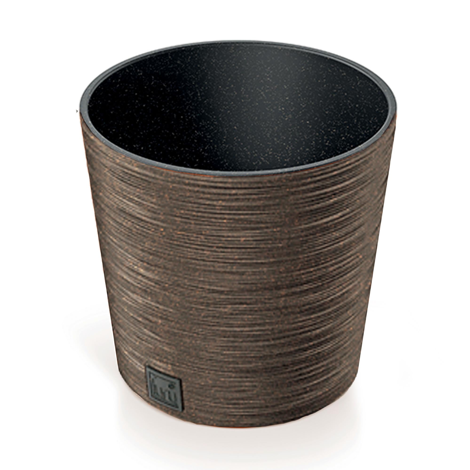 Vaso con riserva acqua 24x24x45cm Verde tierra - FURU | Leroy Merlin