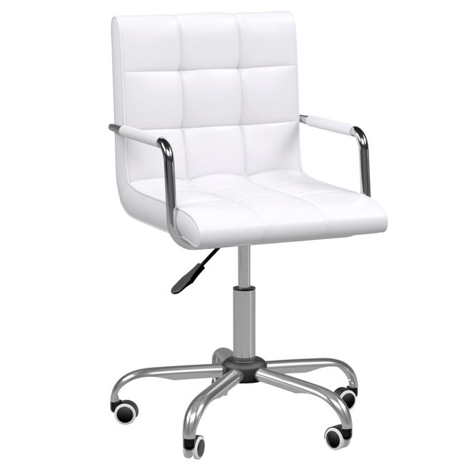 Vinsetto Sedia da Ufficio Ergonomica Girevole, Altezza Regolabile, 5 Vinsetto Sedia da Ufficio Ergonomica Girevole, Altezza Regolabile, 5