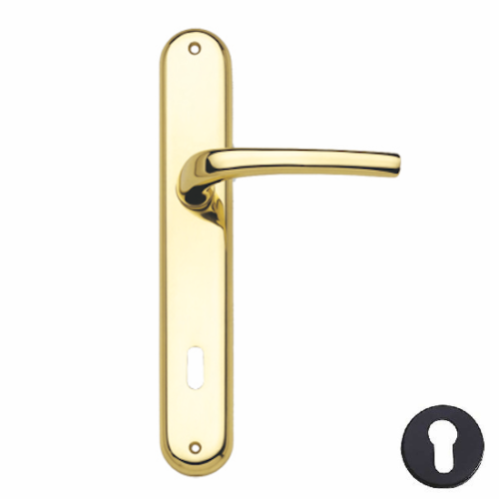 Maniglia Yale Retro Per Porte - Finitura Oro Cromato, Universale - Foto 2