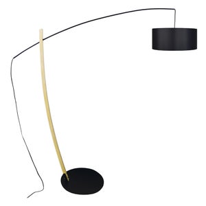 Lampadaire en arc FLAVIO noir - Lampe arqué design