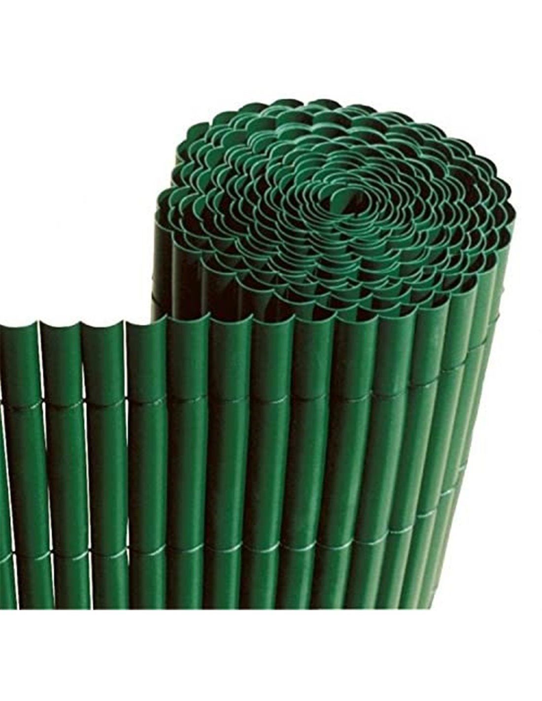 Nortene  Cañizo PVC Simple Cara Perfil Oval Plasticane Verde Medida en  metros 1 x 3 metros