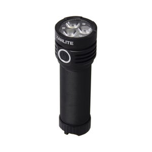 Lampe torche LED rechargeable, lampe torche rechargeable USB super lumineuse,  zoomable, résistante à l'eau, petite lampe torche de poche (noir)-BISBISOUS