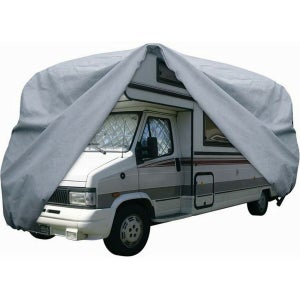 Bâche de Protection pour Toit de Caravane/Camping-Car, 210D, 6.5x3m,  Imperméable, Anti-UV, Anti-Poussière, Noire