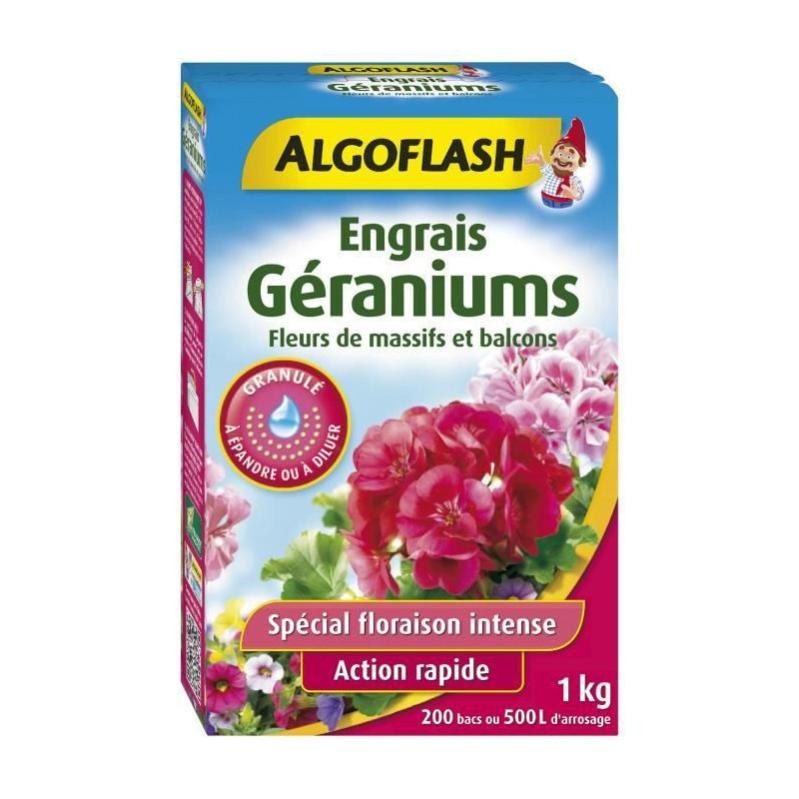 Engrais Geraniums, Fleurs de Massifs et Balcons 1 kg Leroy Merlin