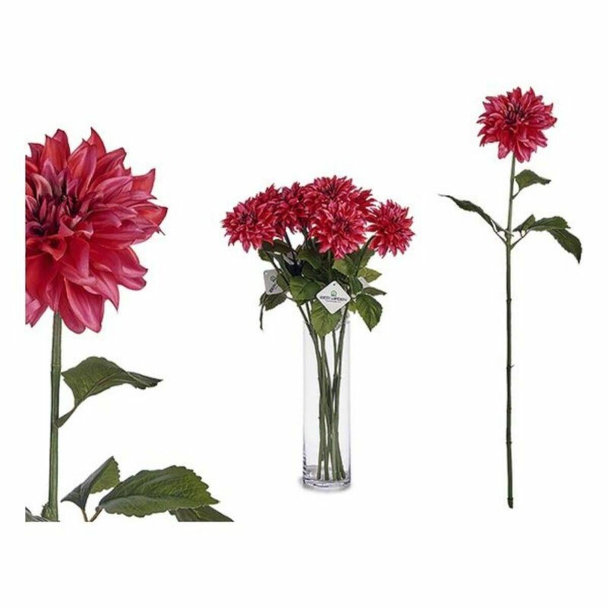 Fiore artificiale decorativo dalia in plastica real touch 70 cm col