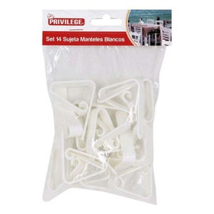 Pince nappes plastique blanc - 001338