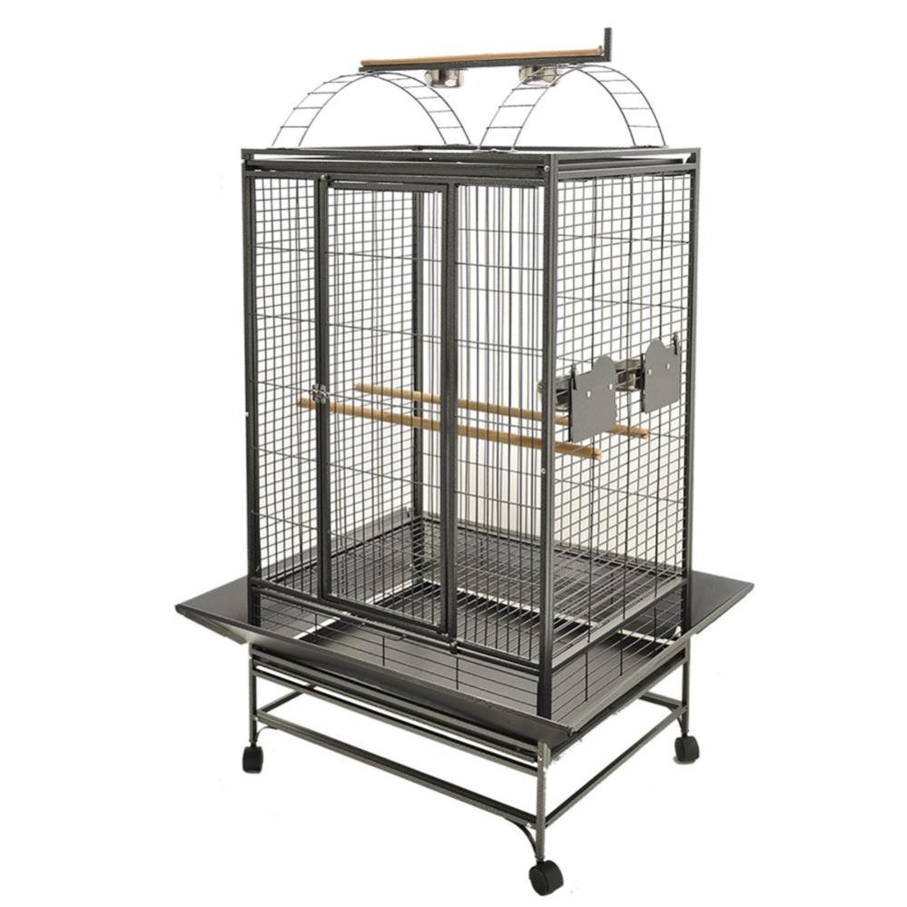 Merlin Cage Vadigran -Cage pour perroquet evita2 couleur grise | Leroy Merlin