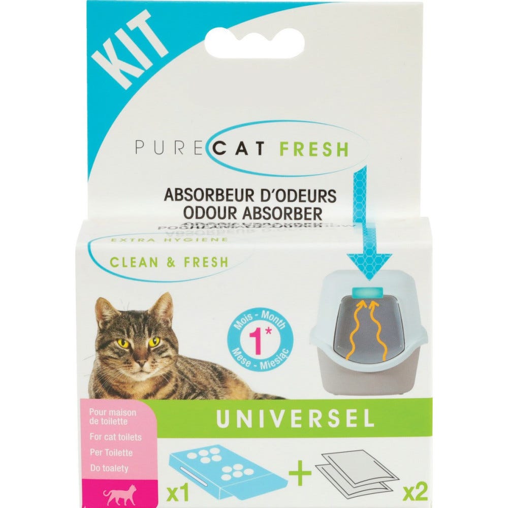Animallparadise -Filtre Anti-odeurs pour maison de toilette de chat