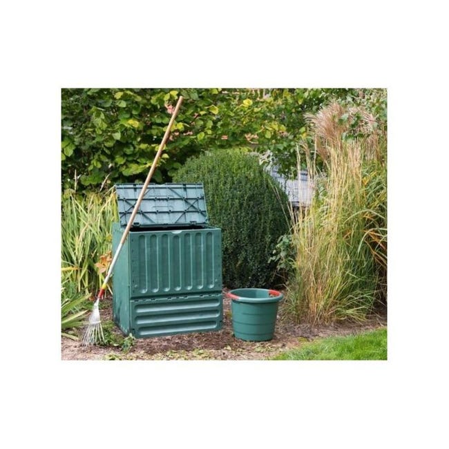 Compostador, Transformador de residuos, Para jardín, Sin herramientas, Eco-Friendly, 300 litros, BioBin