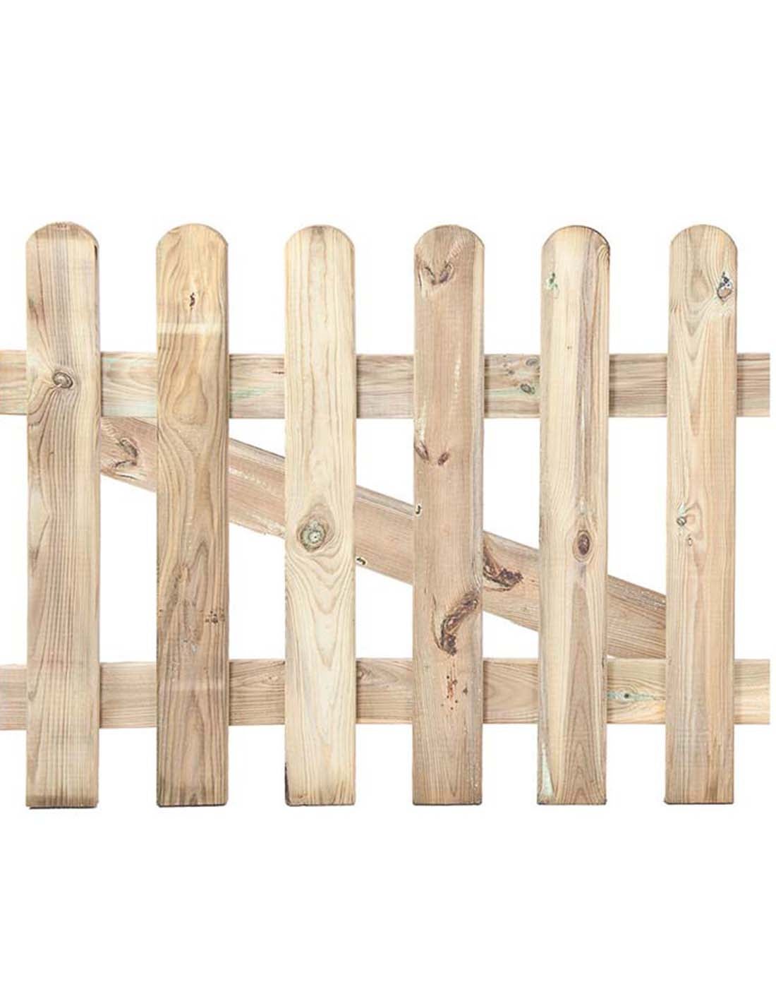 Puerta de valla clásica de madera | 120x100 cm.