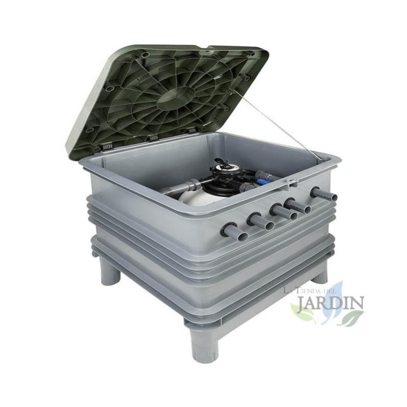 Filtro Piscina Compacto Para Enterrar + Bomba 1 Cv