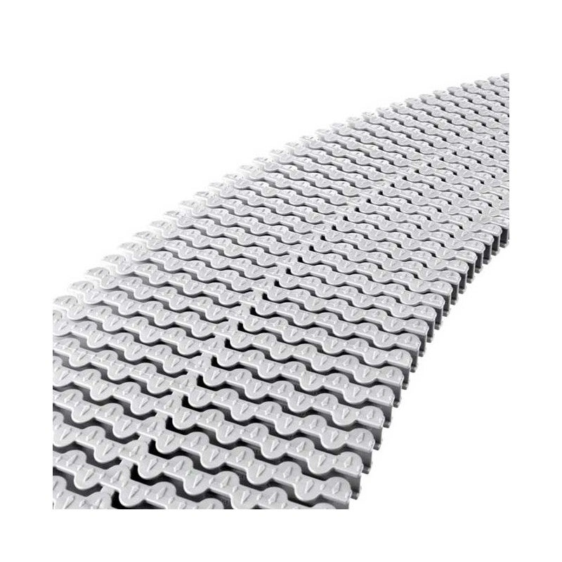 Rejilla modular de diseño transversal, alto 22 mm, ancho 245 mm, blanco (1 ud)