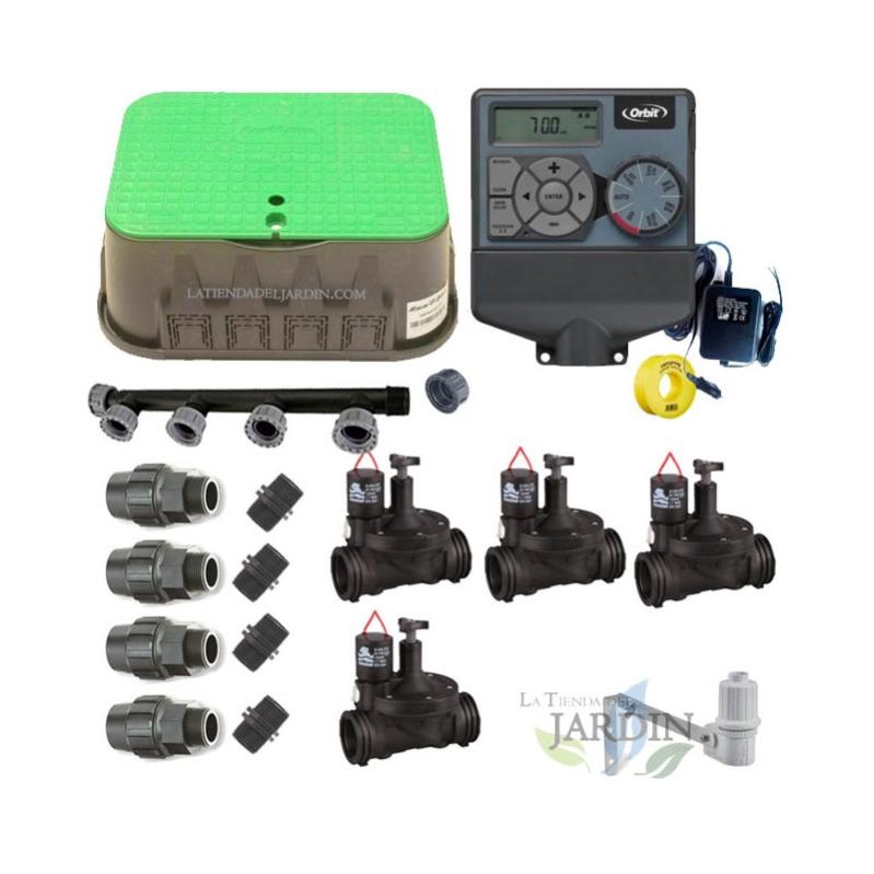 Orbit 65140 Confezione 5 Microirrigatori Rotanti Con Ugelli A Scatto - 1/2" E 1/4" Per Giardino
