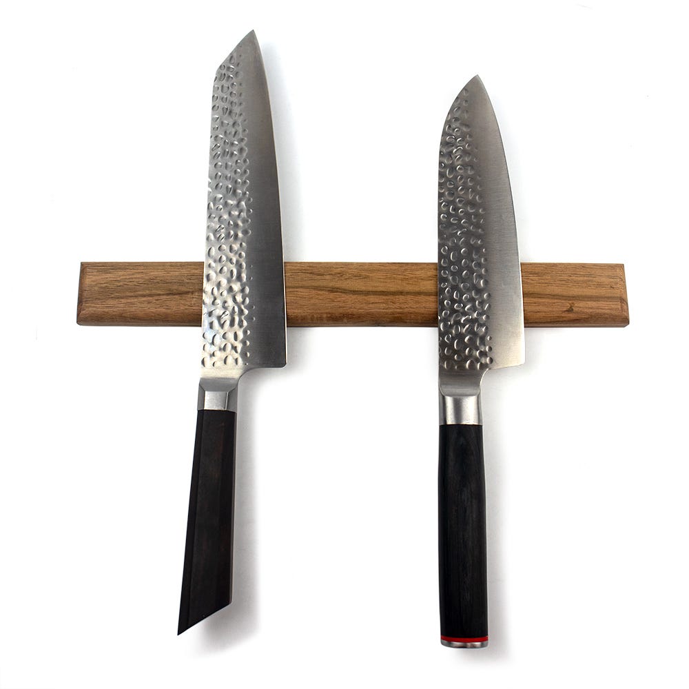 Arbre porte couteaux aimanté original avec 3 couteaux office inox 9 cm -  Tom Press