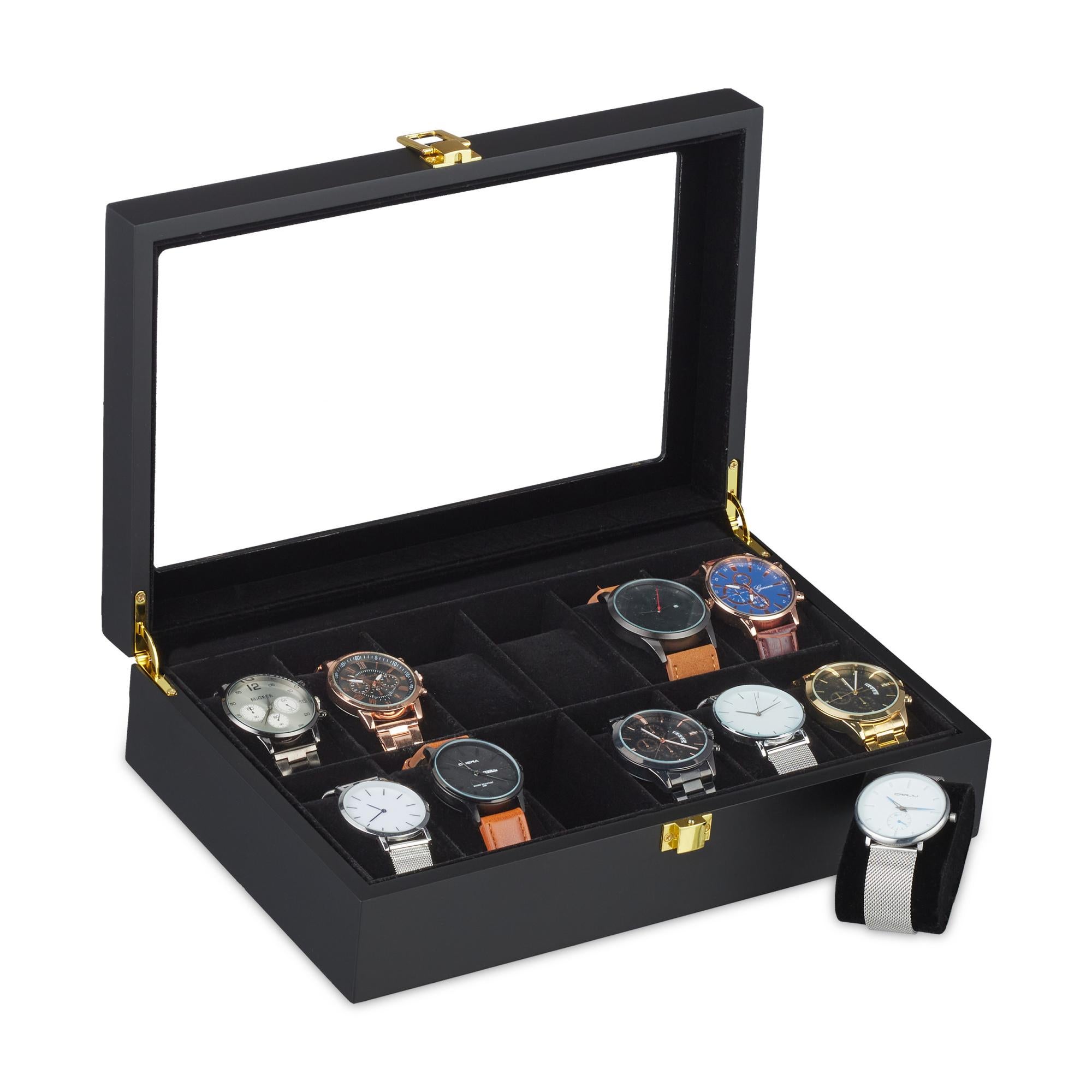 Lot De 5 Coussins Velours Pour Bijoux - 7x8,5cm, Noir, Présentation Montres/Bracelets