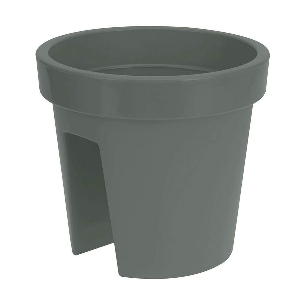 Vaso Per Ringhiera Onda 29cm Verde Pistacchio: Porta Fiori Per Balcone E Terrazzo