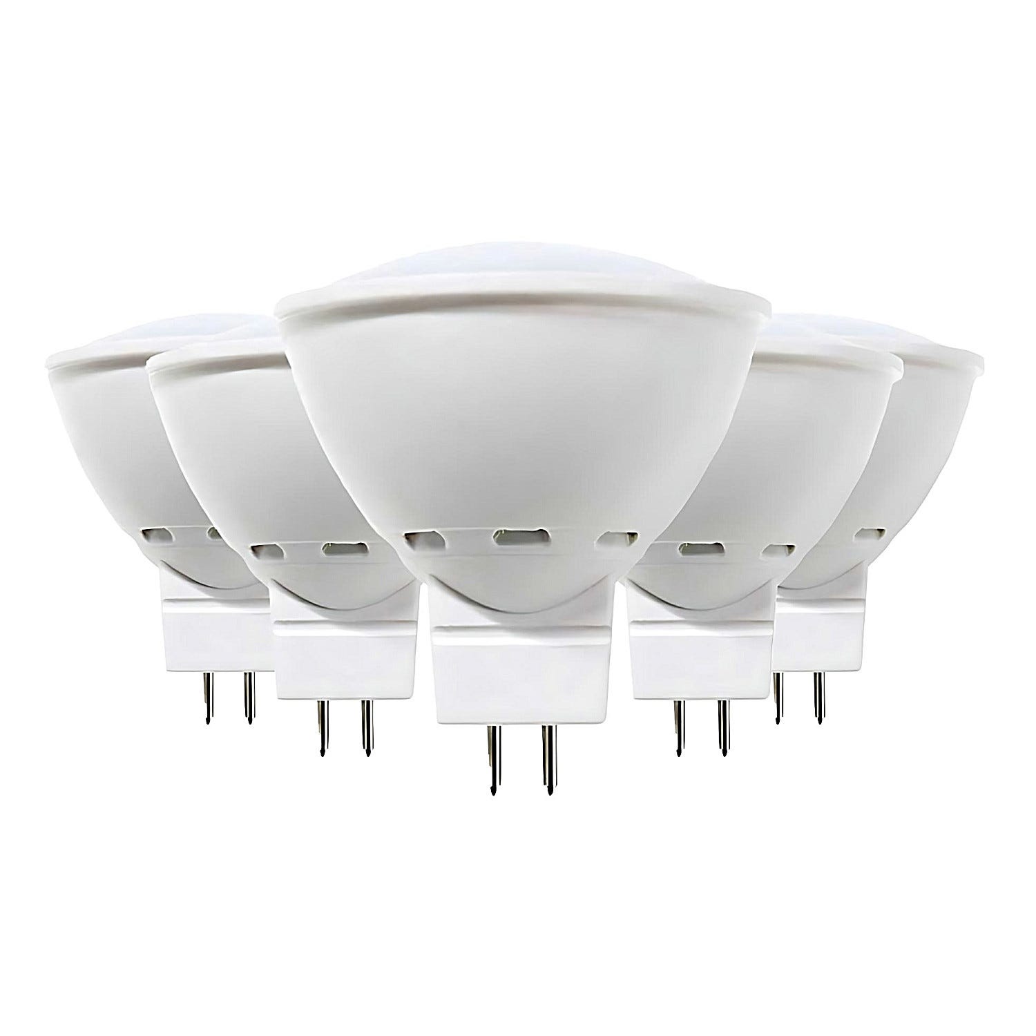 Confezione 5 lampadine LED per faretti GU5.3 6W Equi.50W 540lm