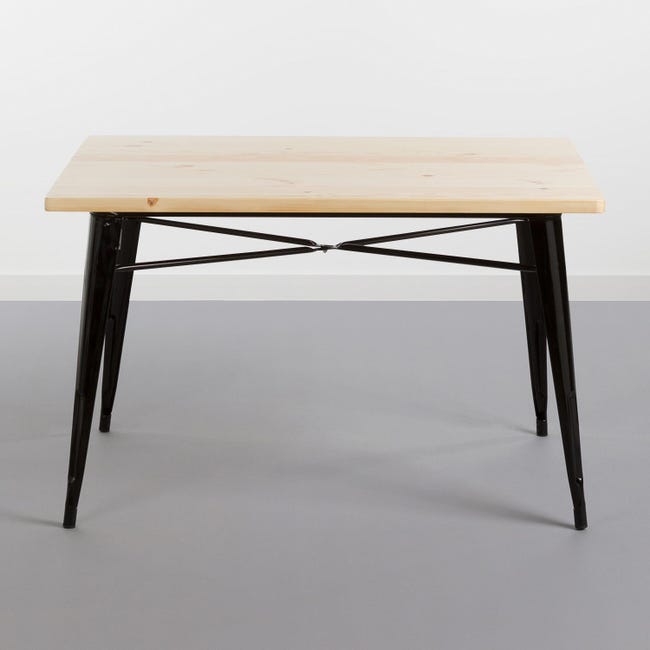 Tavolo da bar in legno (MDF) metallo tavolo da pranzo in piedi ferro design  industriale tavolo