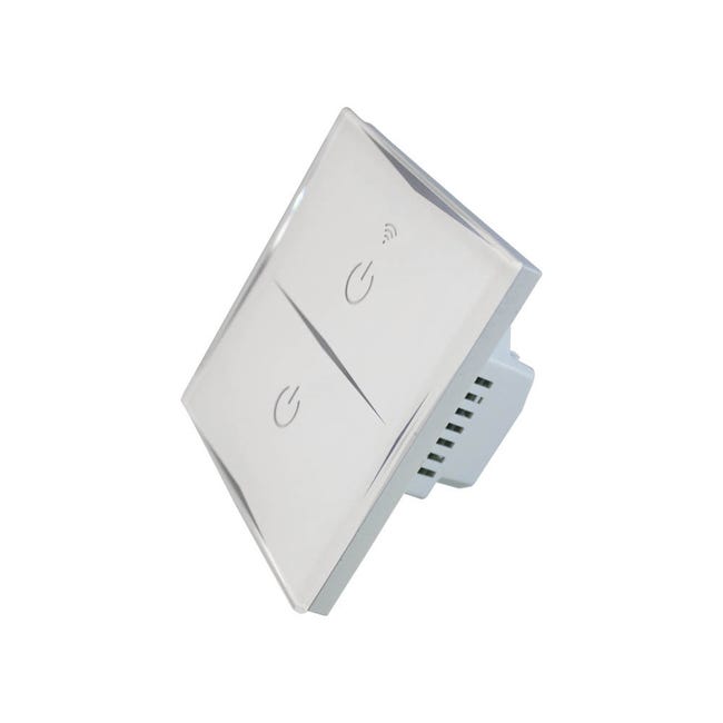 Interruptor Doble WiFi de Pared vía Smartphone/APP 7hSevenOn Home