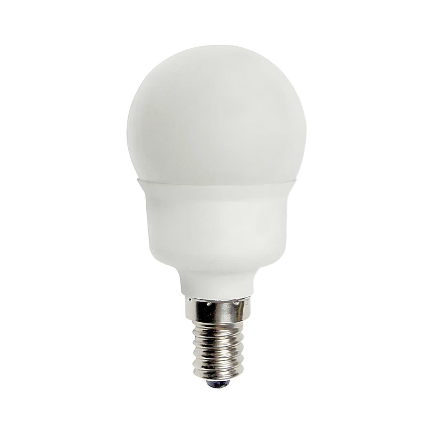 Ampoule sphérique CFL à économie d'énergie E14 11W 495lm 2700K 7hSevenOn Leroy Merlin