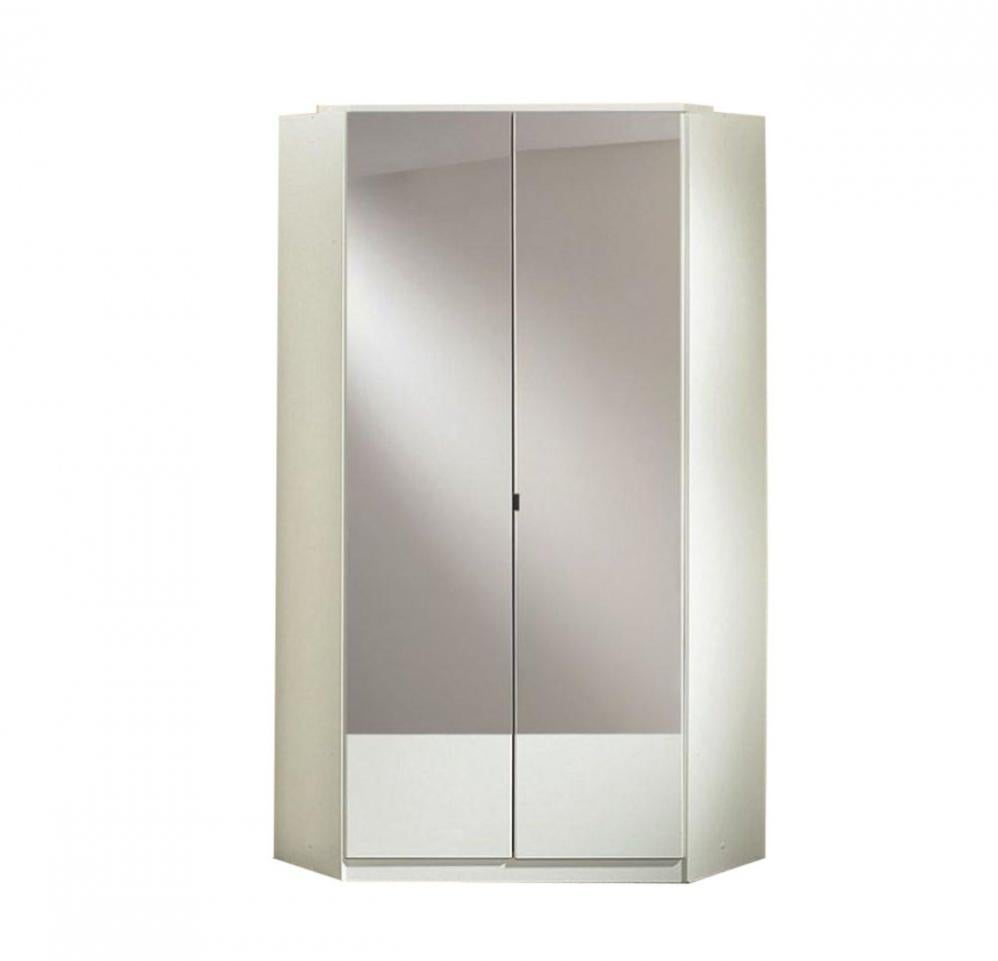 Armoire dressing d'angle DINGLE 2 portes miroirs 95*95 blanche Leroy Merlin