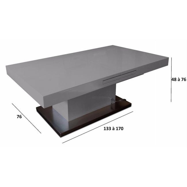 Table Basse Relevable Extensible Modulable Stevy