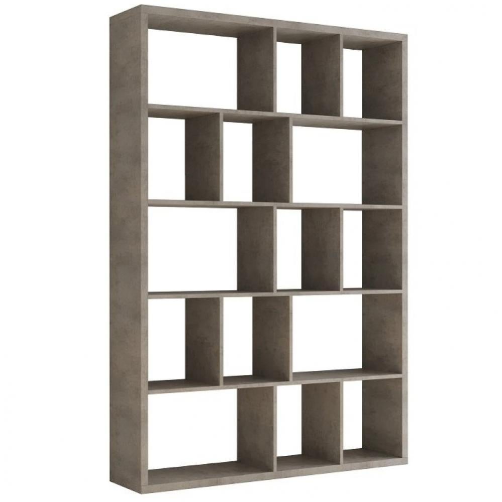 Bibliothèque design RUBY gris béton largeur 150 cm | Leroy Merlin