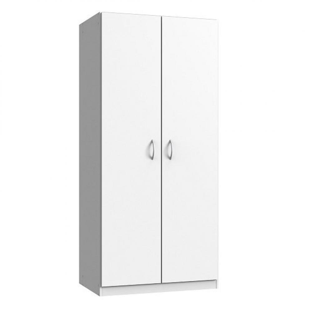 Armoire penderie 2 portes SUTTON blanc mat L 91 cm Leroy Merlin