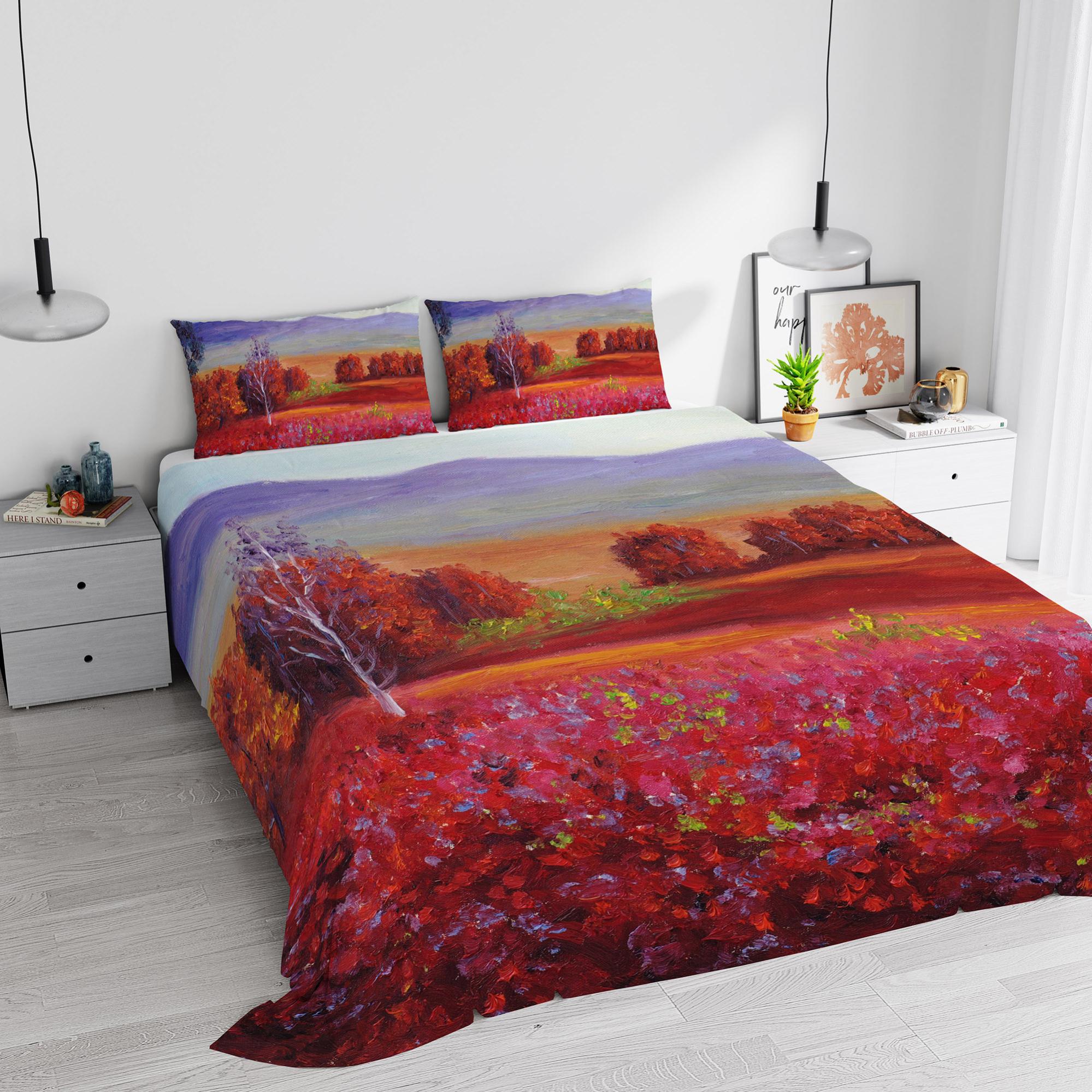 IlGruppone Completo Letto Stampato Made in Italy 100% Cotone Set