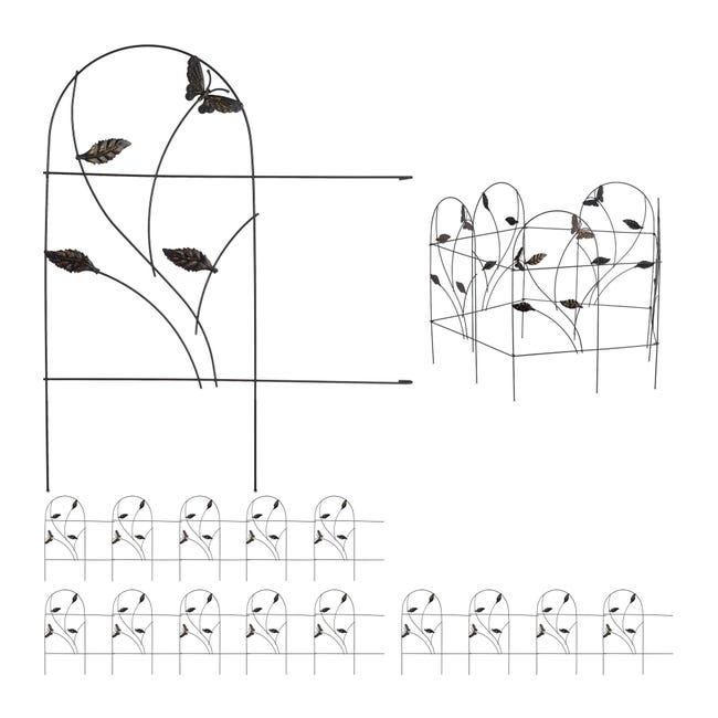 5 Pannelli Da 61 Cm (altezza) X 3 M (lunghezza) Senza Scavare Recinto 5 Pannelli Da 61 Cm (altezza) X 3 M (lunghezza) Senza Scavare Recinto