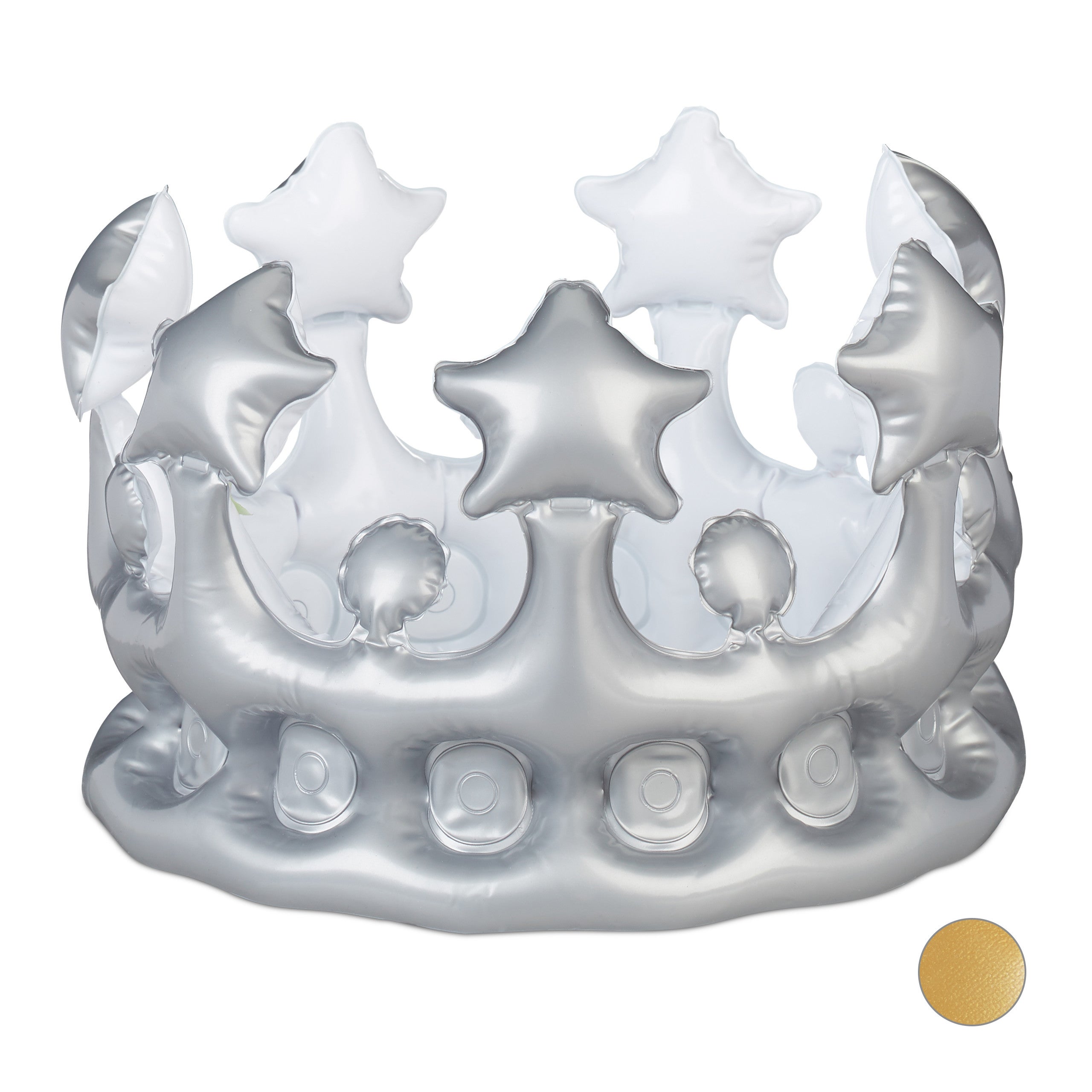 Couronne de Roi couleur Argent pour adulte