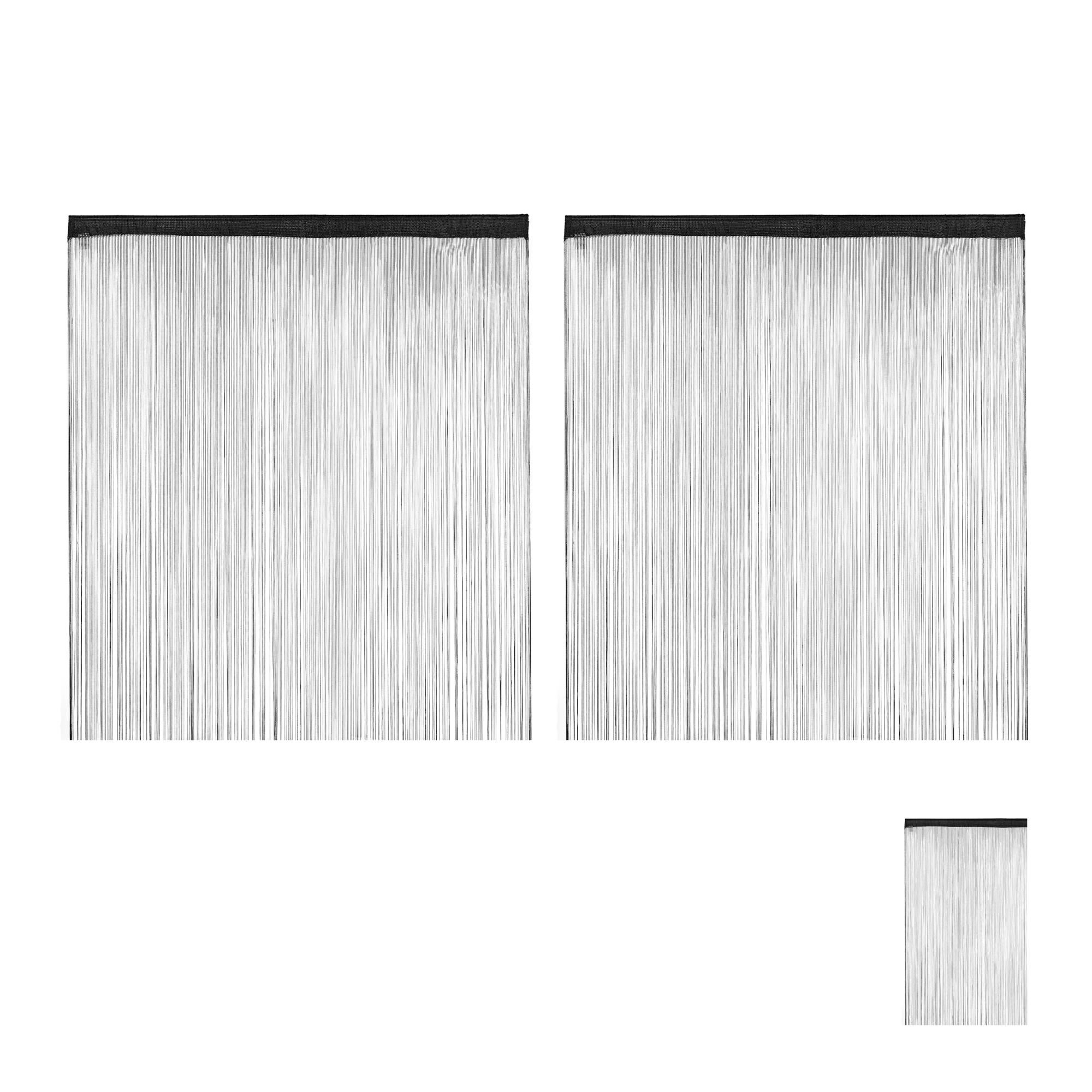 Tenda A Fili Arancione Per Interni/Esterni - Millefili Per Porte E Finestre 150x300 Cm - 5