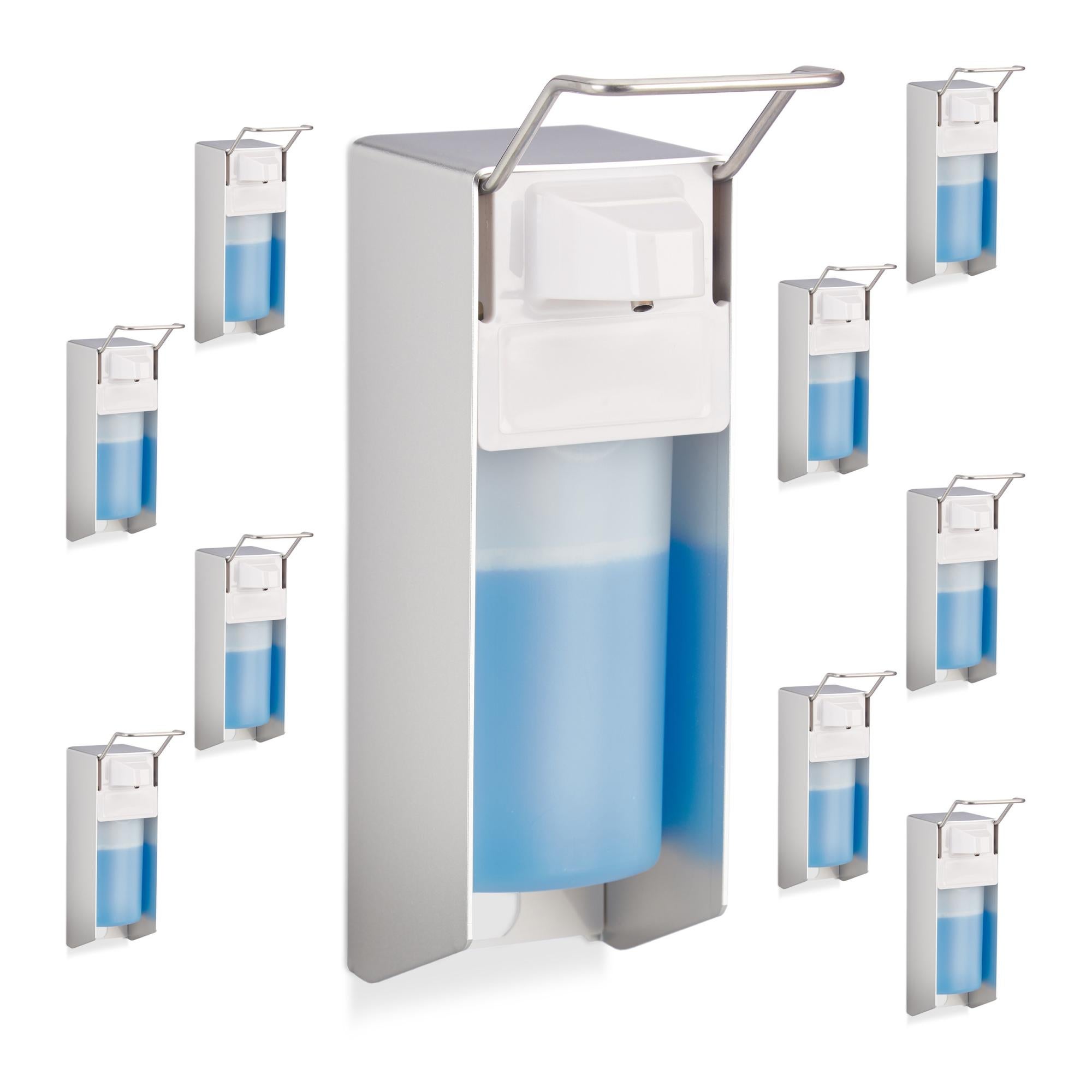 Dosatori E Porta Accessori Justdolife Dispenser Di Sapone Per Pompa A Muro Con Gomito E Dispensatore