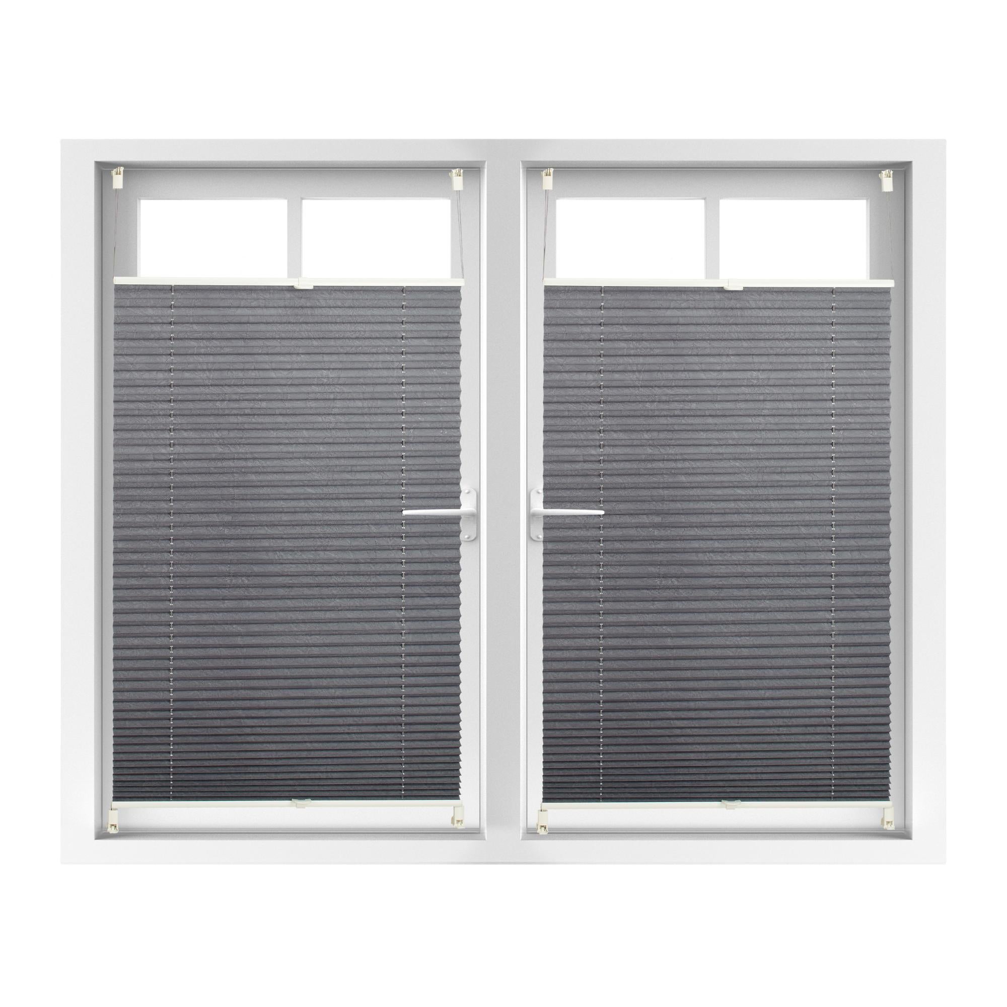 Store vénitien sans perçage, lot de 2, volet fenêtre, laisse passer la lumière, L x H env