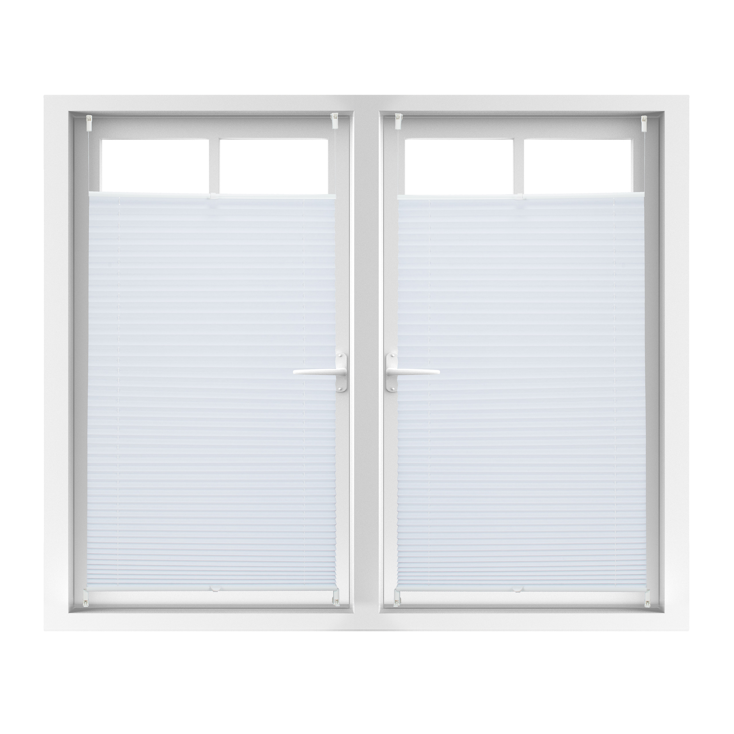 Store vénitien sans perçage, lot de 2, volet fenêtre, laisse passer la lumière, L x H env