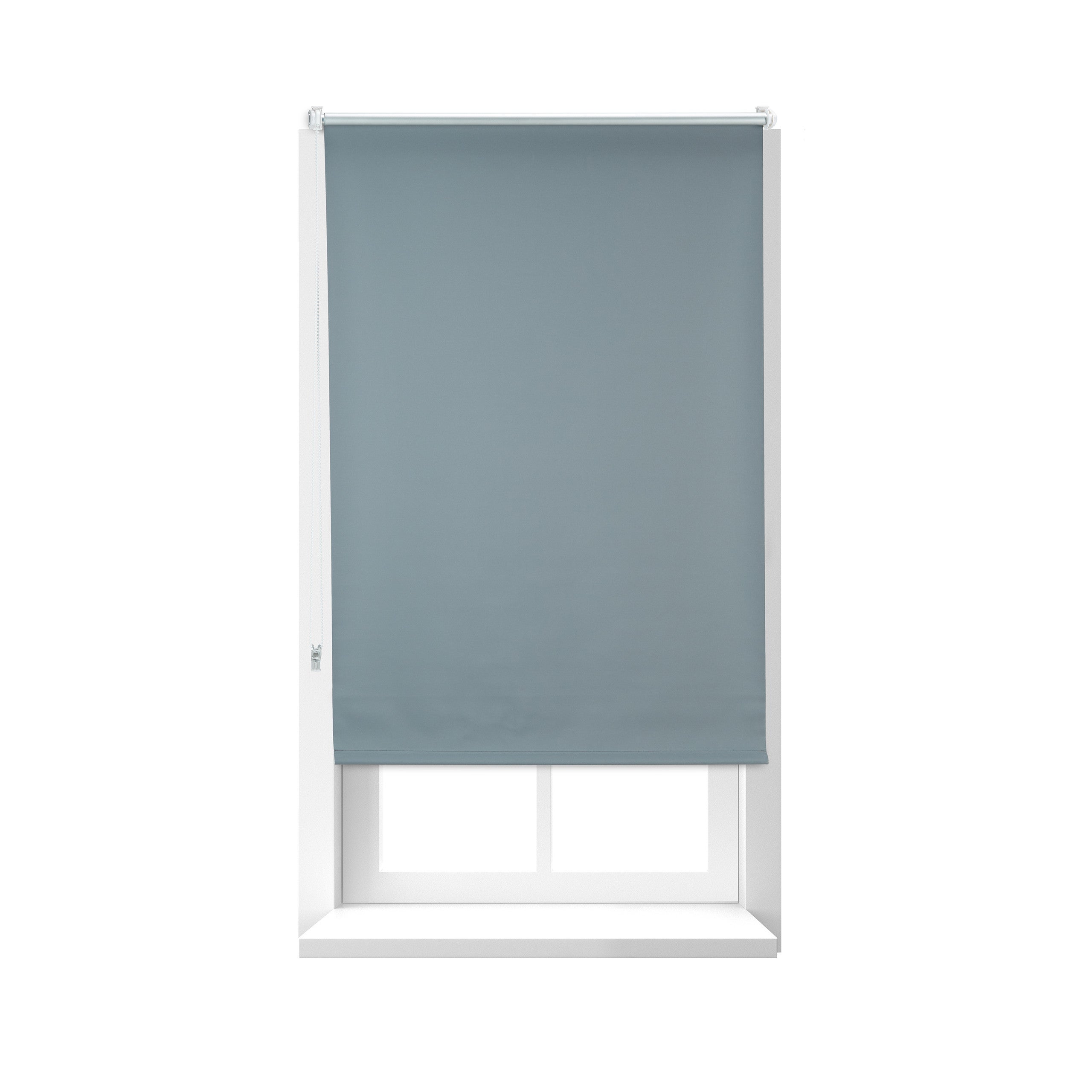 Tende a Rullo Oscurante, Tenda Termica, Catenella Laterale, senza Fori, HxL  80x210, Tessuto, Grigio