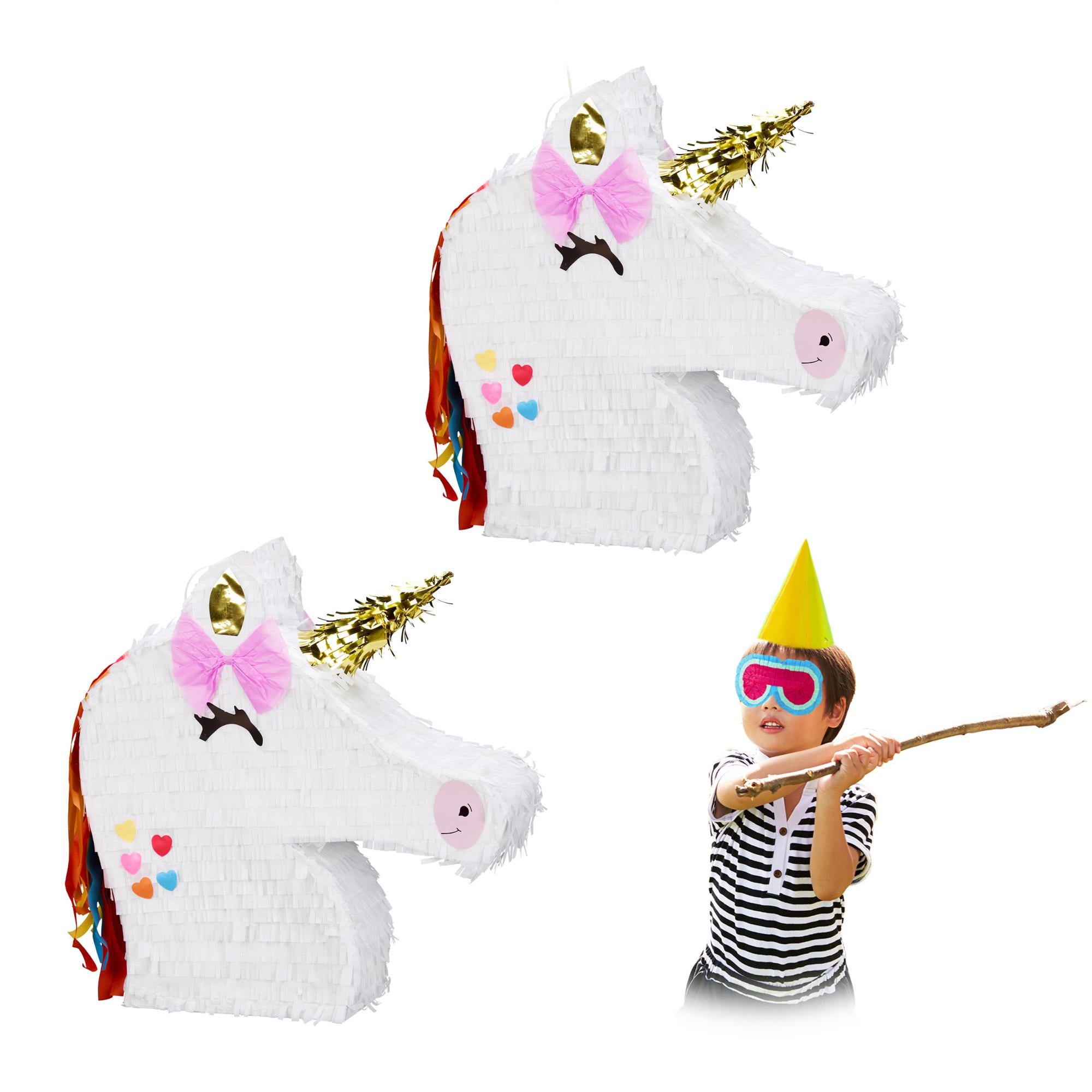 Pinata Licorne Piñata Papillon Géante - Avec Bâton + Bandeau (1-2kg Capacité) For Sale