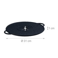 Tappetino In Silicone Alimentare Multiuso 30,5x20,6 Cm – Resistente Al Calore (fino A 260°C), Antiscivolo, Per Scolapiatti E Sottopentola, Grigio