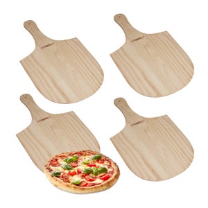 FM Professional 22307 pelle a pizza inox, accessoire pizzaiolo, spatule  pizza, four pizza, accessoire pizza, Acier inoxydable, Plastique, 49 x 28 cm