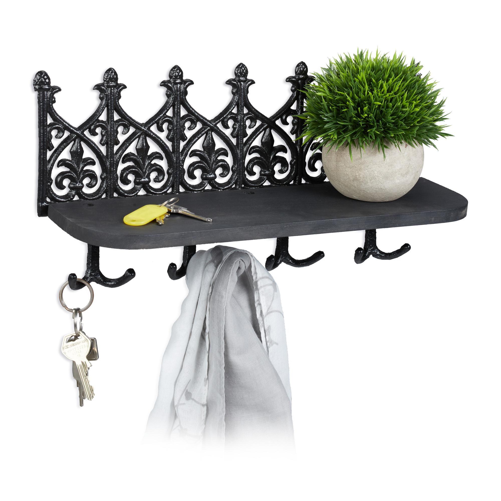 Lulu Decor Portachiavi E Appendini In Ghisa - CI41 White - Resistente Con Viti Incluse - 6