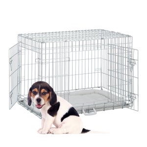 Relaxdays Cage transport chiens, maison et voiture, HxLxP. 83 x 75