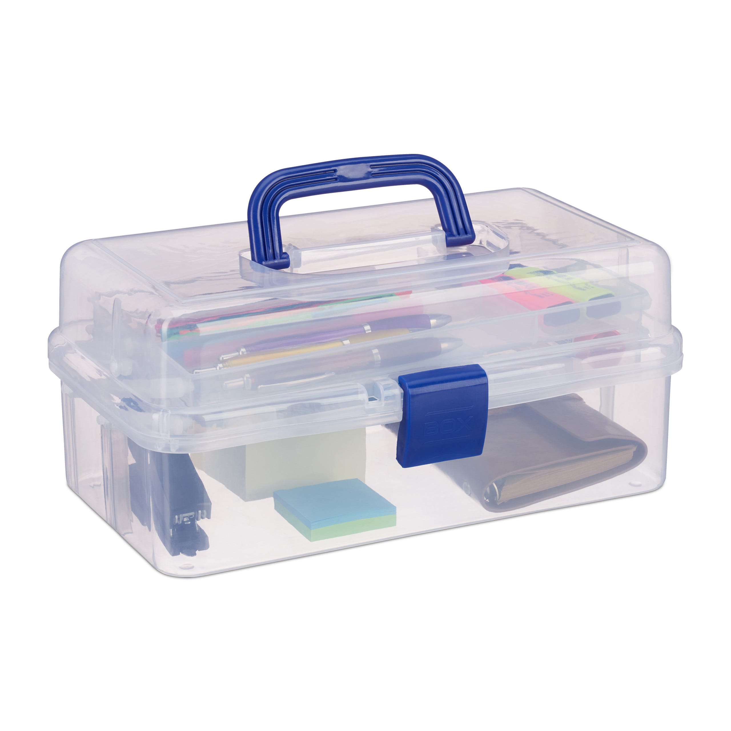Boîte en plastique transparente, 9 compartiments, boîte pour