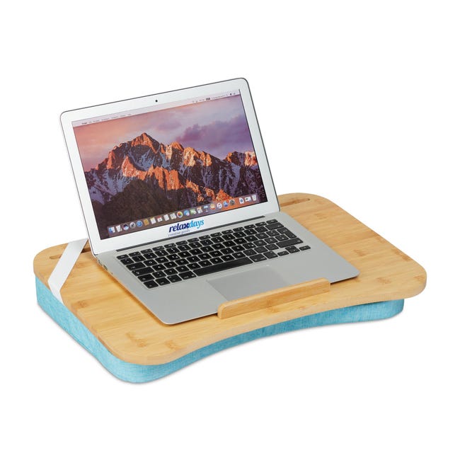 Cuscino Scrivania Regolabile Per Laptop Fino A 16 Pollici Con Poggiapolsi E Scomparto - Rosa, Per Letto E Divano
